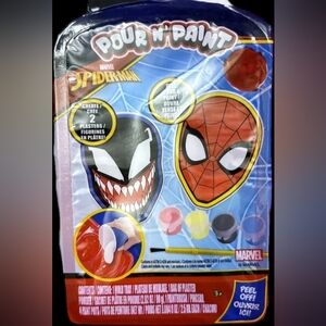 Marvel Spider-Man and Venom Paint Set - Red, Black, Blue